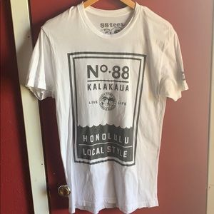 White 88Tees AUTHENTIC tee (Small)